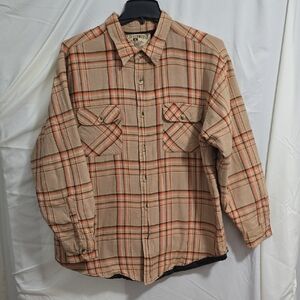Cold Storage Mens XL Quilted Flannel w/ Chest Pockets